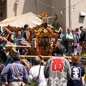 祭囃子保存会と神輿保存会